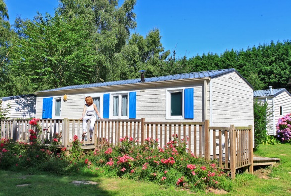 This two bedroom mobile home for disabled people is one accommodation option at the campsite